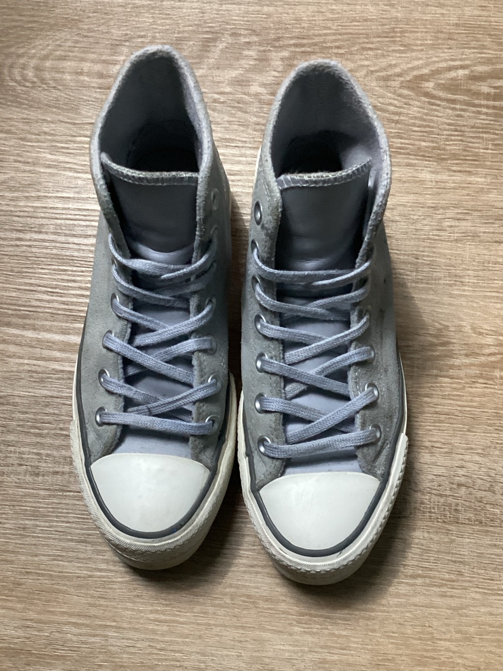Converse Chuck Taylor Gray High-Top Suede Sneakers Sz 6 #A03251C